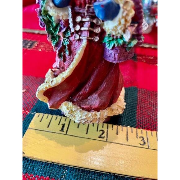 Santa Claus Hand Painted Figurines Lot of 5 - Picture 6 of 11